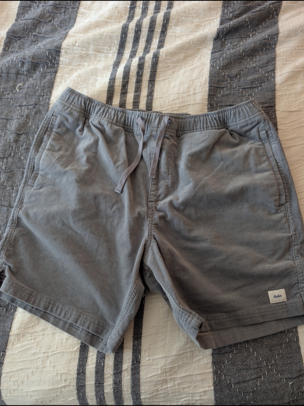 Katin Men's Gray Corduroy Shorts